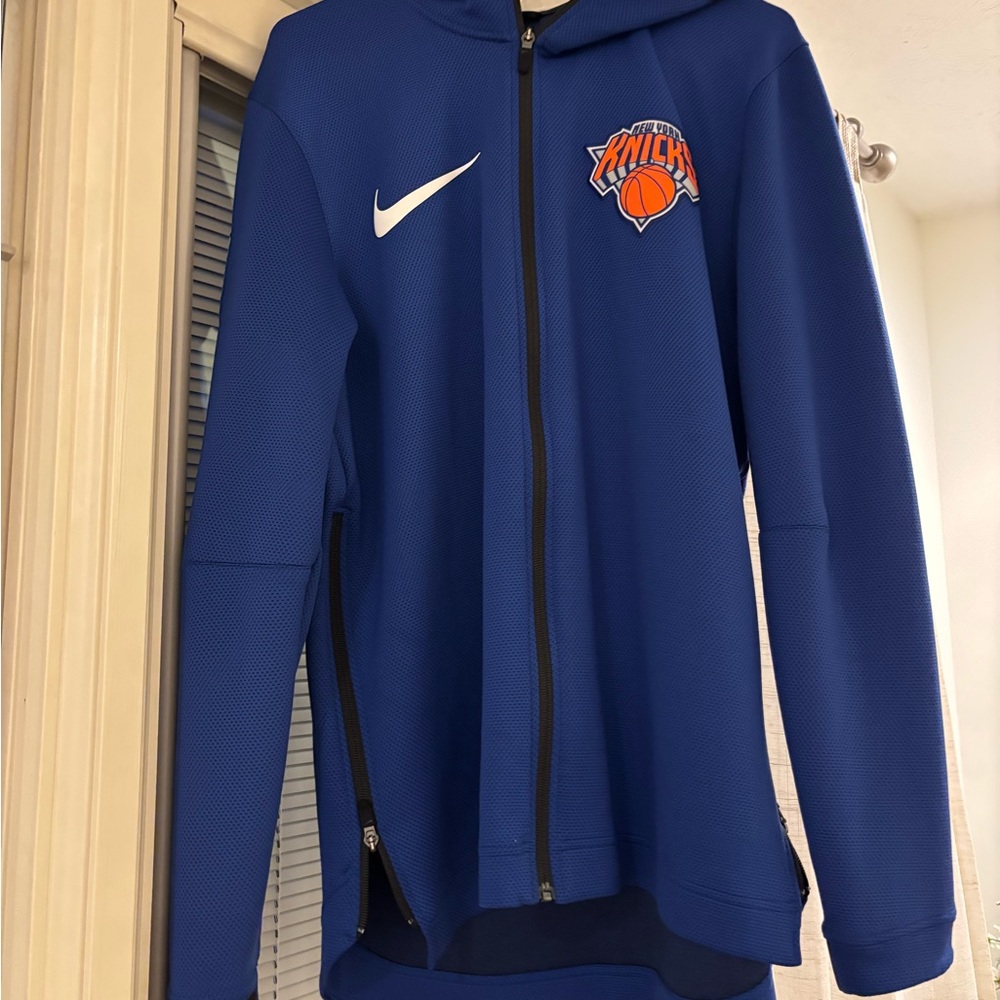 Nike Royal Blue Knicks Full-Zip Hoodie